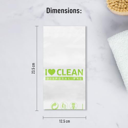 Image of Sirona Personal Disposal Bags - 75 Bags for Discreet Tampons, Sanitary Pads /Napkin, Panty Liners, Tampons & Condoms | Menstrual Care and Hygiene Products