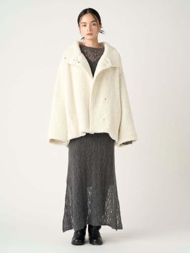 Amazon | [フレイ アイディー] ウールモヘアブークレミドルコート