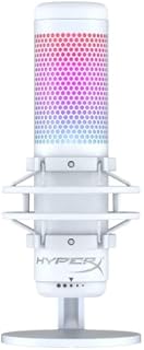 HyperX QuadCast S  RGB USB z kondensatorem PC, PS5, PS4 i Mac, Antywibracyjny Obsługa przeciwuderzeniowa, cztery wzorce polarne, filtr antypop, regulacja wzmocnienia, gry, streaming, podcast