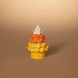 Gerson 2659770 Battery Operated Lighted Halloween Ceramic Tree Figurine,...