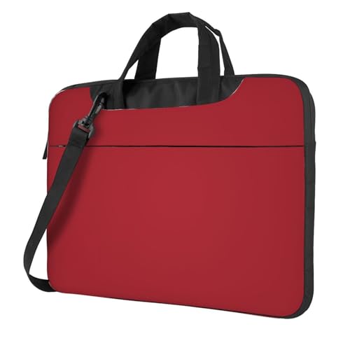 Sac à bandoulière ordinateur portable antichoc Amaranth rouge sacoche PC rembourrée