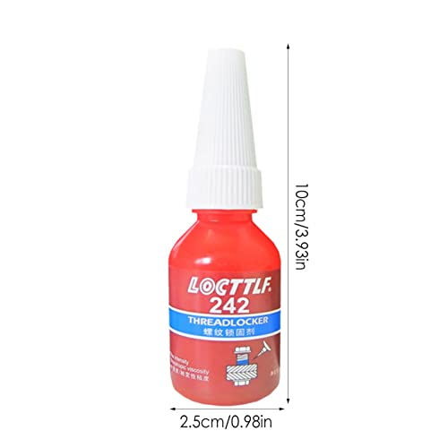 ERZU 242 Blauw Medium Sterkte Threadlockers, Lekvrije Draad Locking Agent, voor Automotive, High-Temp, Anaërobe 10g Schroef Losse Lijm 2 Stks - Image 3