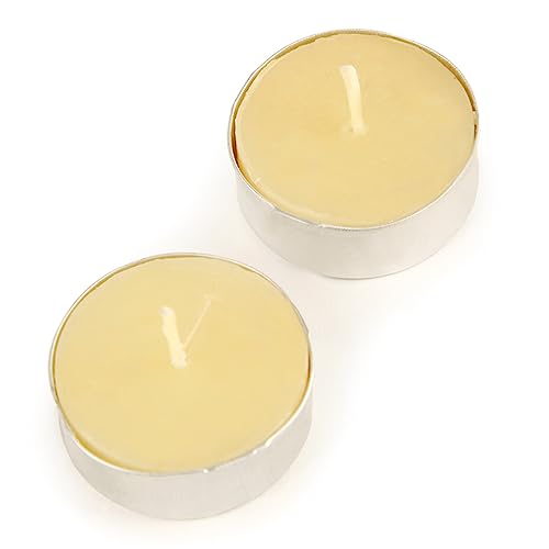 Image of Kriti Life Vanilla Scented Tealight Candles - 100% Paraffin Wax, Smokeless, Long Burn Time (4.5 Hours), Dripless Yellow Candles for Home Decor, Diwali, Weddings & Meditation - Set of 50