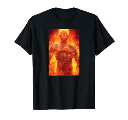 T-shirt Human Torch Marvel Fantastic Four idéal pour vos conventions de comics