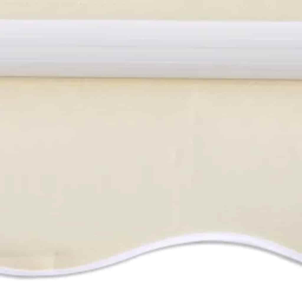 Tenda da sole motorizzata con braccio articolato, 600 cm, bianco crema