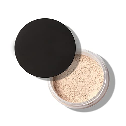 Maquillaje polvo suelto 3 Tipos Control de Aceite Facial Anti-sudor Maquillaje de larga duración Polvo Suelto Cosmético(#1)