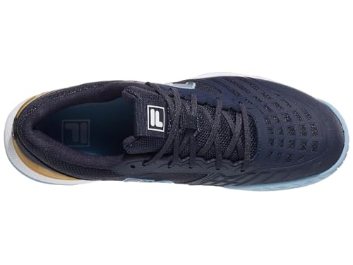 Fila Axilus 3 Mens Tennis Shoes - Navy/Blue/Wheat/D Medium / 9.04