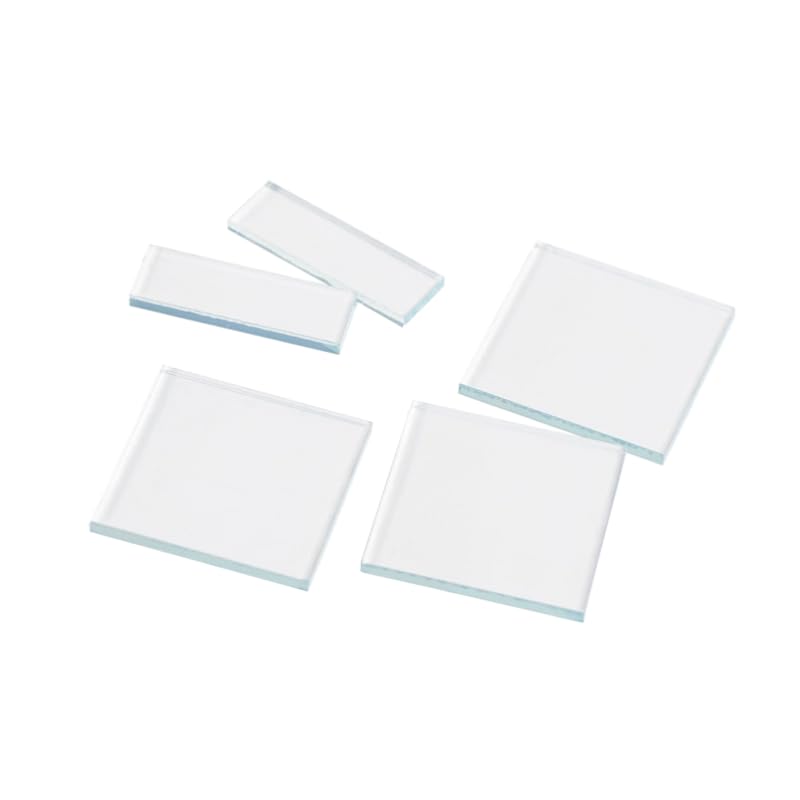 Vidrio conductivo FTO, 2,2 mm de espesor, 7 ohmios, paquete de 50 piezas(15x15x2.2mm)