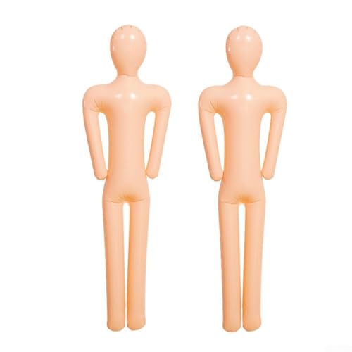Honseadek Manequim insuflável, pacote de 2 unidades, 1,52 m, tamanho real, PVC, corpo completo, acessórios de Halloween, cosplay, exibição, modelo, decoração para interiores e exteriores, festa em