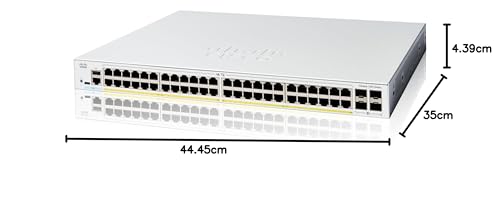 Image of Cisco Catalyst 1200-48P-4G Smart Switch, 48 Port GE, PoE, 4x1GE SFP, Limited Lifetime Protection (C1200-48P-4G)