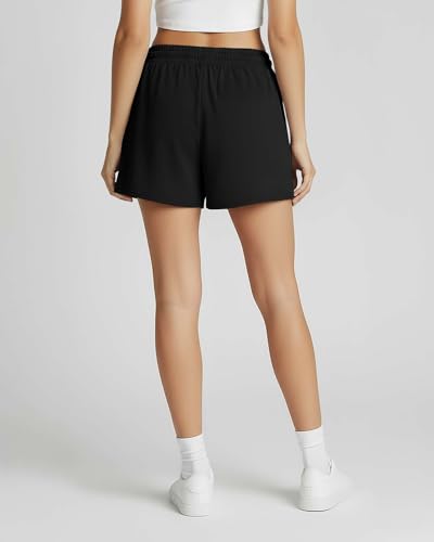 Image of Real Essentials 3 Pack: Womens Ultra-Soft Athletic Lounge Casual Sweat Shorts with Pockets (Available in Plus Size)