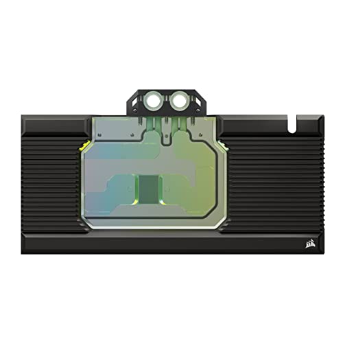 Corsair Hydro X Series XG7 RGB 4090 TRIO Waterblock per GPU - Per MSI GeForce RTX™ 4090 GAMING TRIO – in rame nichelato - con backplate incluso - Nero