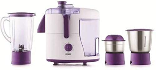 Image of Usha JM - 500XJ3 JM-500XJ3 500 Juicer Mixer Grinder (Magenta, 3 Jars, Pack of 1)