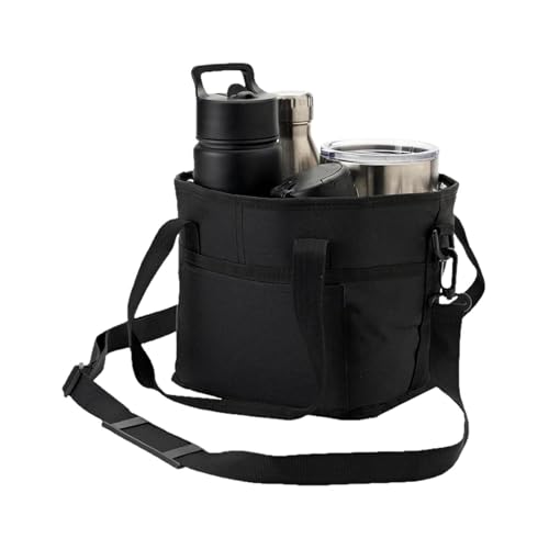 Bolsa para botellas de agua de gran capacidad con soporte ajustable y bandolera para deporte