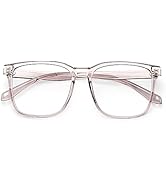 PANNER Blue Light Blocking Glasses Oversized Square Computer Glasses Anti Blue Light for Women Men