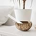 Singing Bowl Mallet Clear Acrylic Base Silicone Rubber Striker Mallet for Playing Crystal Singing Bowl