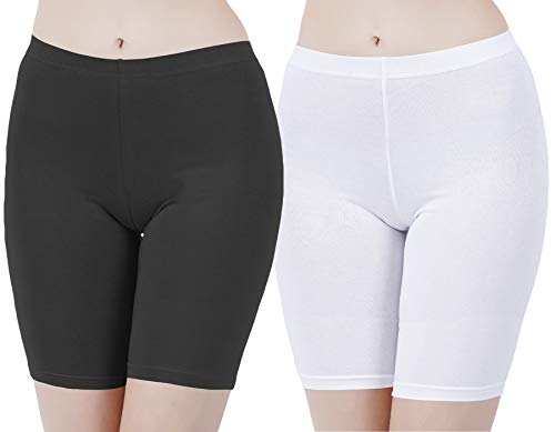 Image of Buy That Trendz Cotton Lycra Tight Fit Stretchable Cycling Shorts Womens | Shorties for Active wear /Exercise /Workout /Yoga /Gym /Cycle /Running Red Grey Combo Pack of 2