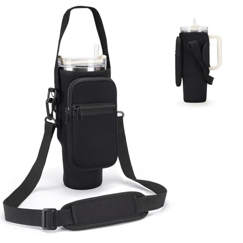 Sac porte-bouteille pour tasse Stanley 30oz housse néoprène noire
