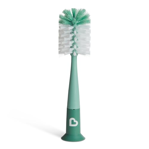 Image of Munchkin® Bristle™ Bottle Brush, Modern Design, Sage