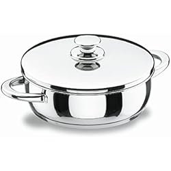 Cazuelas Lacor Lacor Vitrocor Tartera con Tapa, Acero Inoxidable 18/10, Plateado, 36 cm