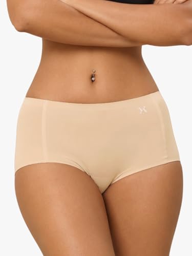 Image of Krvvy Airsoft Boyshorts | Women's High Coverage Mid-Rise Underwear with Four-Way Stretch | All Day Breathability | Lightweight & Seamless