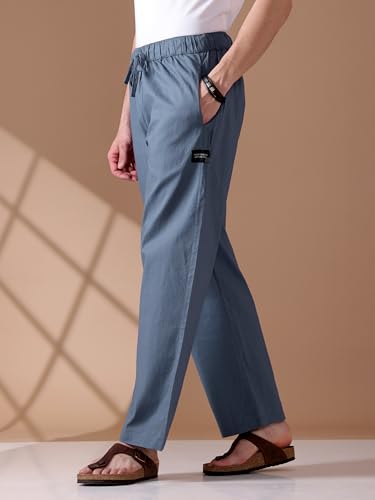 Image of Beyoung Cotton Loose Fit Pyjama For Men | Pure Cotton | Elasticated Waistband | Casual Style | Nightwear For Men | Lounge Pants