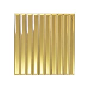 Soulscrafts Goldfarbene Spiegelglasfliese 5 Stück