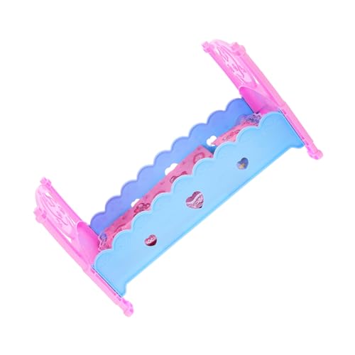 Milisten Cama De Muñeca Casa De Muñecas Accesorios para Muñecas Juguete Muebles De Cama para Muñecas Chicas Mini Cama para Muñeca Modelo De Cuna De Muñeca El Plastico