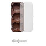Moldes de silicona para paletas refrescantes de postre, 3 compartimentos, helados con palo desmontable, paletas caseras de silicona