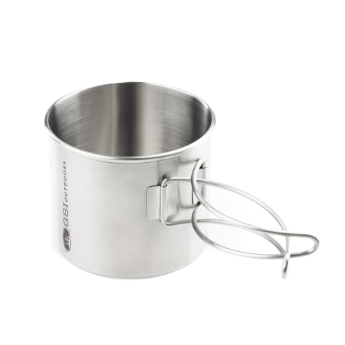 GSI Outdoors Glacier Stainless Steel Bottle Cup I Lightweight Cup or Pot for Travel, Camping and Backpacking - 20 oz