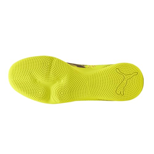 Image of Puma Mens Future 8 Play Indoor Trainer Soccer Shoes, Yellow Alert-Puma Black-Sun Struck, 13, Medium