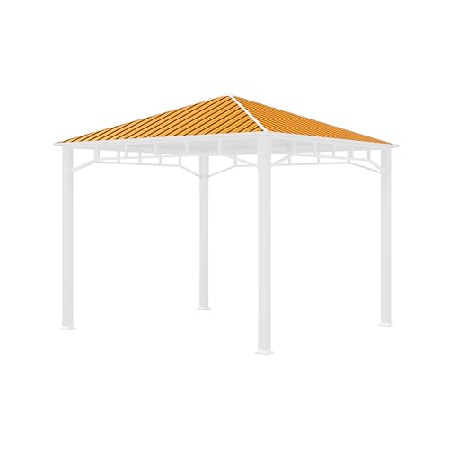 TOOLPORT Ersatz-Dachplatten 3x3 m Hardtop Dach Stahldach für Gartenpavillon Sunset Superior 3x3m