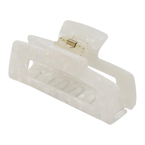 VOCOSTE Hair Caw Clips Acetic Acid Hair Clips Tortoise Hair Clips Large Hair Claw Clips Hair Barrettes for Women Pear White