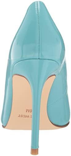 Nine West Women's Foxy3 Pump, Vintage Blue Patent Leather, 8 | Image 2