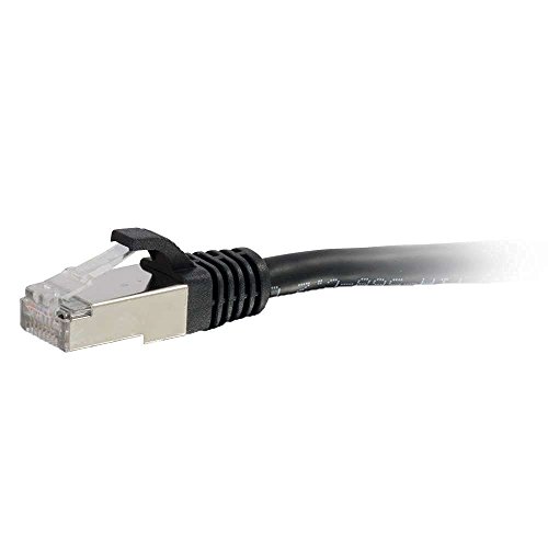 C2G 89919 Cat6a Booted Shielded (STP) Network Patch Cable - Patch cable - RJ-45 (M) to RJ-45 (M) - 5 m - STP - CAT 6a - molded, snagless, stranded - black