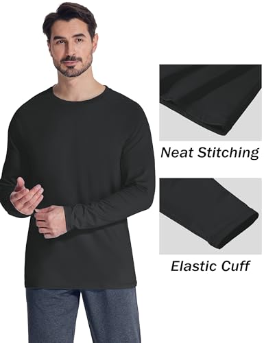 MAGCOMSEN Men's Thermal Shirt Fleece Lined Long Sleeve Athletic Base Layer Workout Top - Image 6