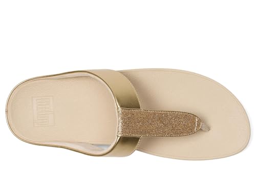 Image of FitFlop Women's FINO Glitterdust Metallic Toe Post Flip Flop Sandal