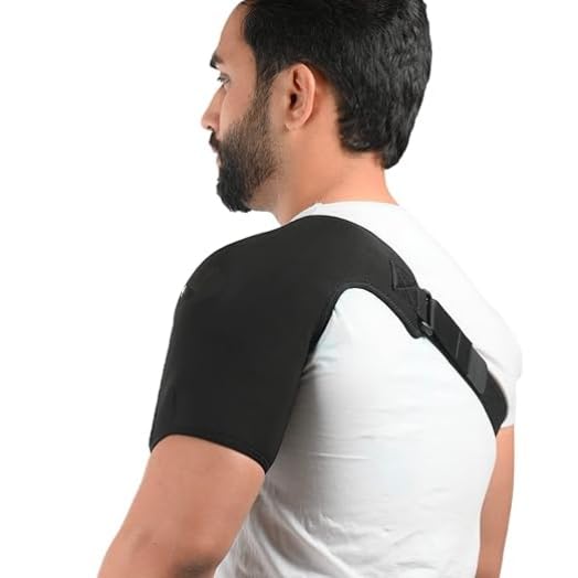 Image of Shoulder Support Brace for Men & Women - Pain Relief & Support for Rotator Cuff, AC Joint & Dislocated Shoulder - Adjustable Shoulder Support Strap | Neoprene Foam | Universal Fit Both Left & Right Side