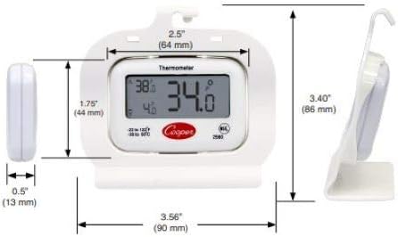 review Cooper-Atkins 2560 Digital Freezer Thermometer, Digital Refrigerator Thermometer (Cold Storage Thermometer, Digital Display, Temperature Memory)