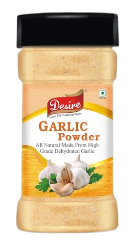 Image of Desire Dehydrated Garlic Powder 400 gram | Pure & Aromatic | Natural Flavor Enhancer | Versatile Spice for Cooking & Seasoning | Fresh, Fine, & Ready to Use