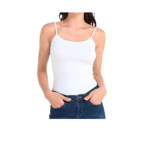 Lista de Camisetas interiores deportivas para Mujer - los más vendidos. 46 Genérico Blusa DE Tirantes UNITALLA, Lycra Strech, UNITALLA hasta UNA Talla Grande, Corte Entallado, Suave Transpirable Top TIRANTANTES, Blusa SIN Manga, DISEÑO Lisa, Crop Top,...
