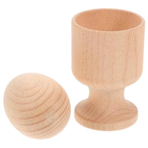 YARNOW 1 Set Egg and Cup for Hand Eye Coordination Montessori Preschool Training Plaything Fun Early Educational for Birthday