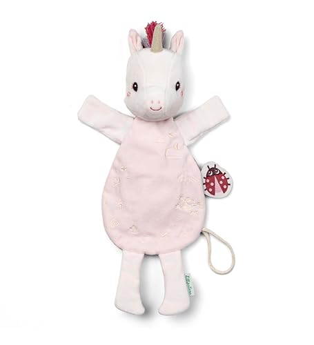 LILLIPUTIENS - Marionnette Doudou Phosphorescent – Lena La Licorne - Jouet Doux pour Sommeil...