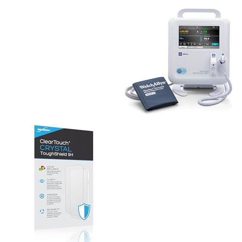 BoxWave Screen Protector Compatible with Welch Allyn Spot Vital Signs 4400 - ClearTouch Crystal ToughShield 9H (2-Pack), Clear 9H Tough Flexible Film Screen Protector