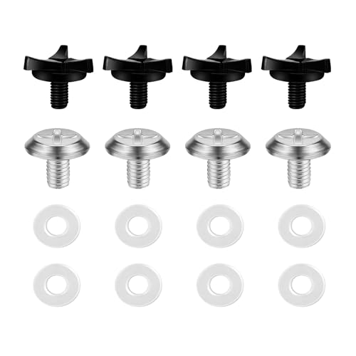 8pcs Motorcycle Helmet Visor Screws,Motorcycle Helmet Screws,Helmet Accessories for Motorcycle Helmets (Black, Silver)