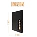 Photo Booth Nook Scrapbook Album - (1 count) Large Scrapbooking Journal with Leather Cover - 40 Pages, 2x6