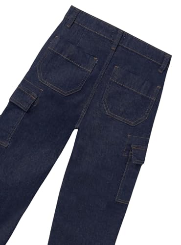 Mayoral Cargo Denim Trousers for Girls Dark2