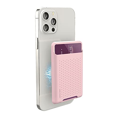 Antetek Carteira de silicone com MagSafe compatível com iPhone 12/iPhone 12 Mini/iPhone 12 Pro/iPhon