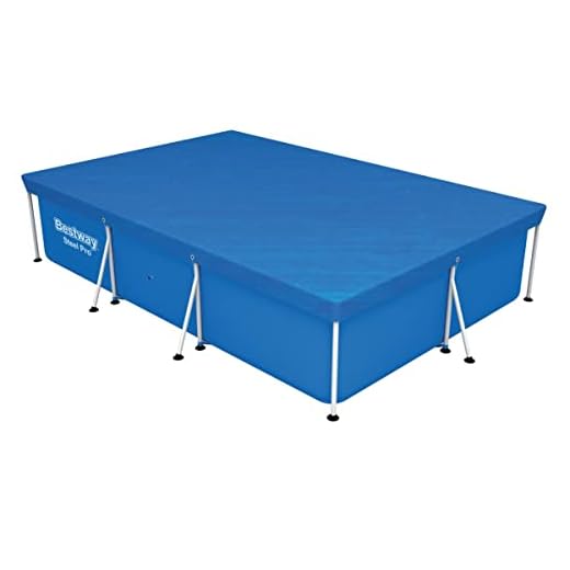 Bestway - Lona Rectangular Azul Para Cobertura de Piscinas Power Steel de 300 X 201 X 66 Cm