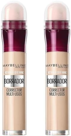 Maybelline New York, Corrector Borrador Multiusos, Con Cobertura Modulable, Pack de 2, Tono: 01 Light